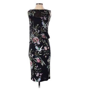 Fuzzi ladies sleveless floral viscose  dress size small